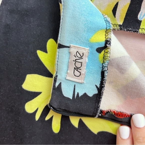 Cache Tropical Floral Print 90s Y2K Sporty Mini Skort Women’s Size 4 - Picture 7 of 8